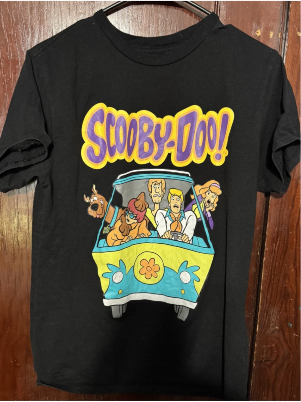 Scooby Doo Mystery Inc Logo T-Shirt Men Sz M Black